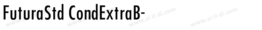 FuturaStd CondExtraB字体转换